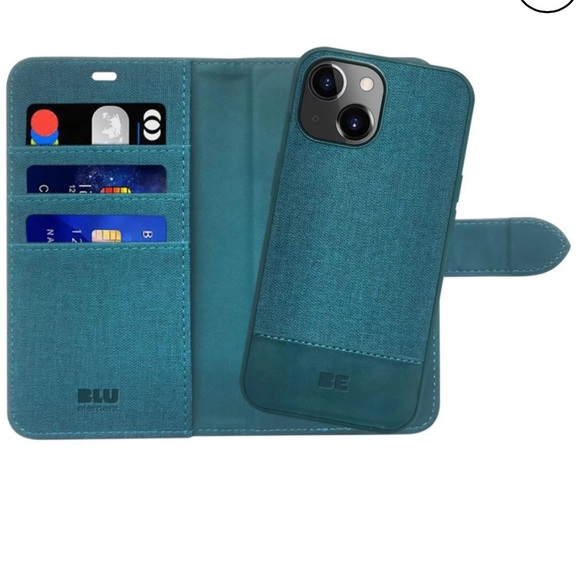 Blu Element iPhone 13/14/15 case (barely used, like new) with ID/card folio - Picture 4 of 5